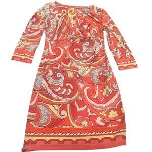 Donna Morgan Emilio Pucci Floral Pattern Dress Medium Med M